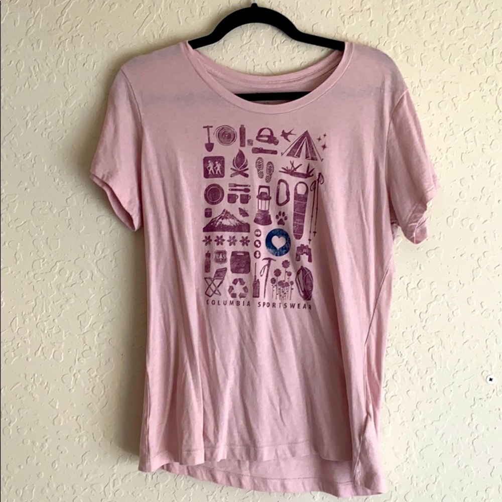 Pink Columbia Tee